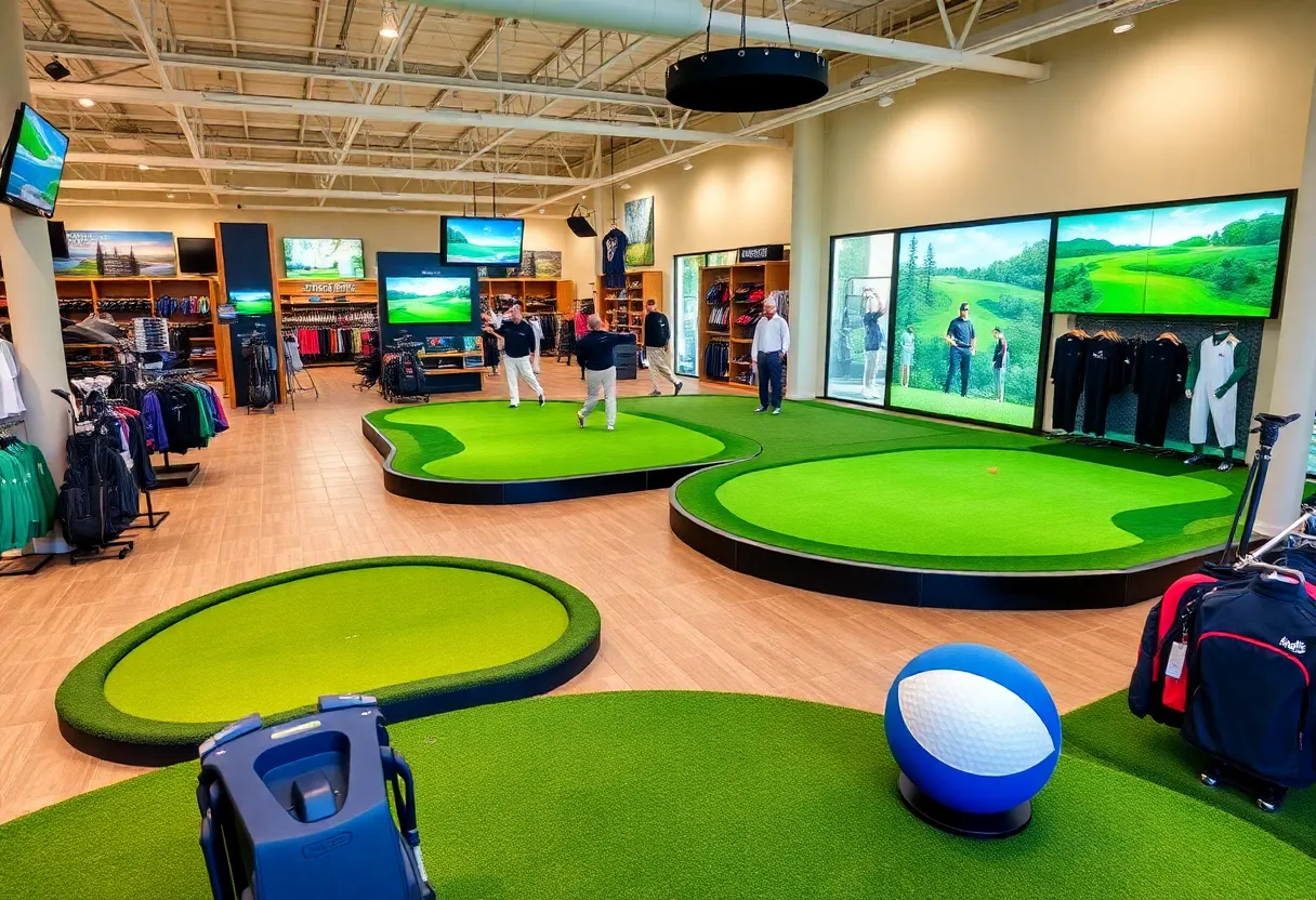 Interior view of PGA TOUR Superstore in Cherry Hill, NJ
