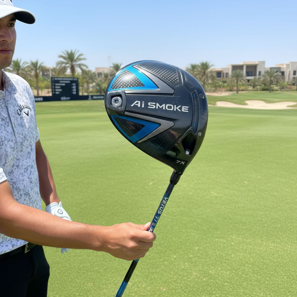 The seven-year-old golf driver used by Aaron Rai to win the Abu Dhabi Championship