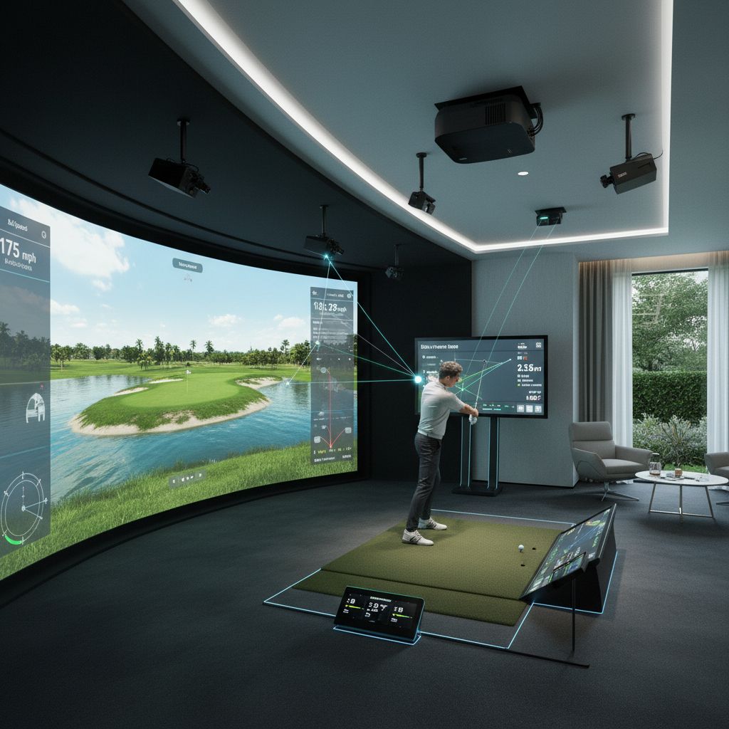 Blades Golf indoor golf simulators showcasing realistic play
