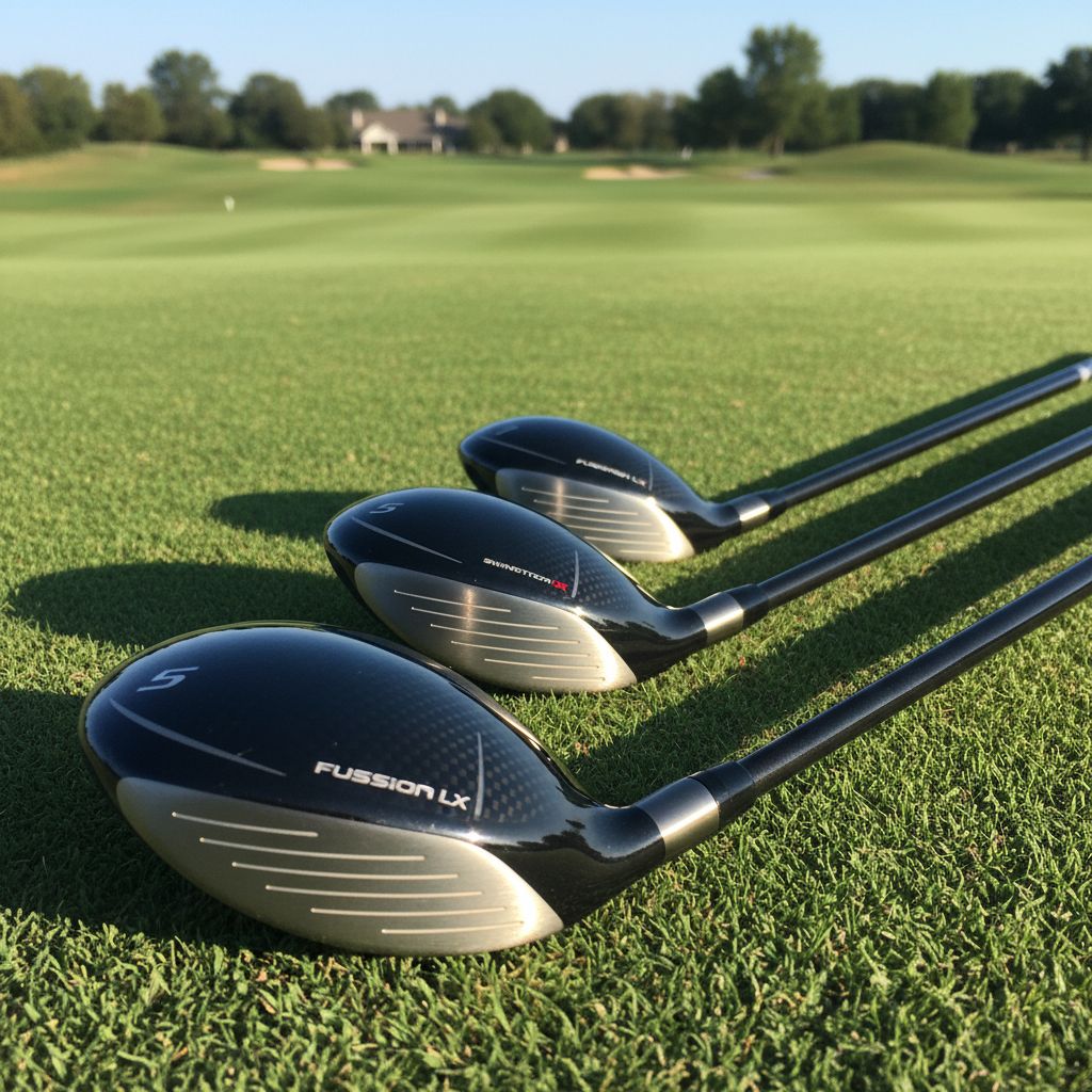 Image showing golf fairway woods with bonded hosels