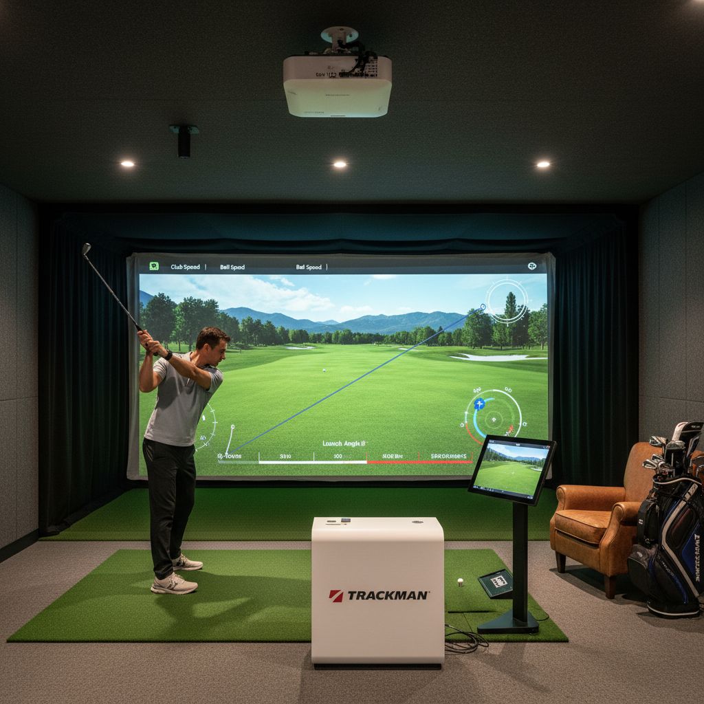 State-of-the-art golf simulators at Five Iron Golf Dubai