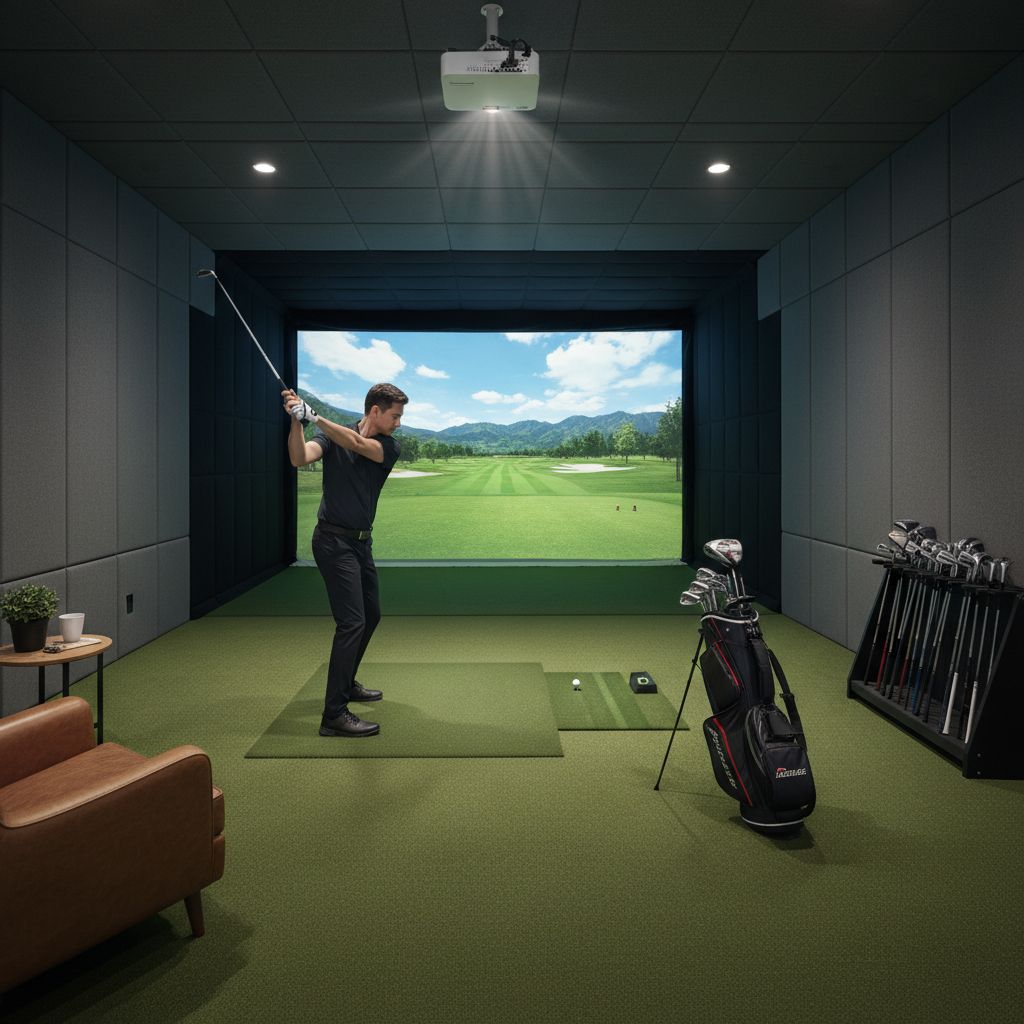 New Indoor Golf Simulator at Stingerz in Tazewell