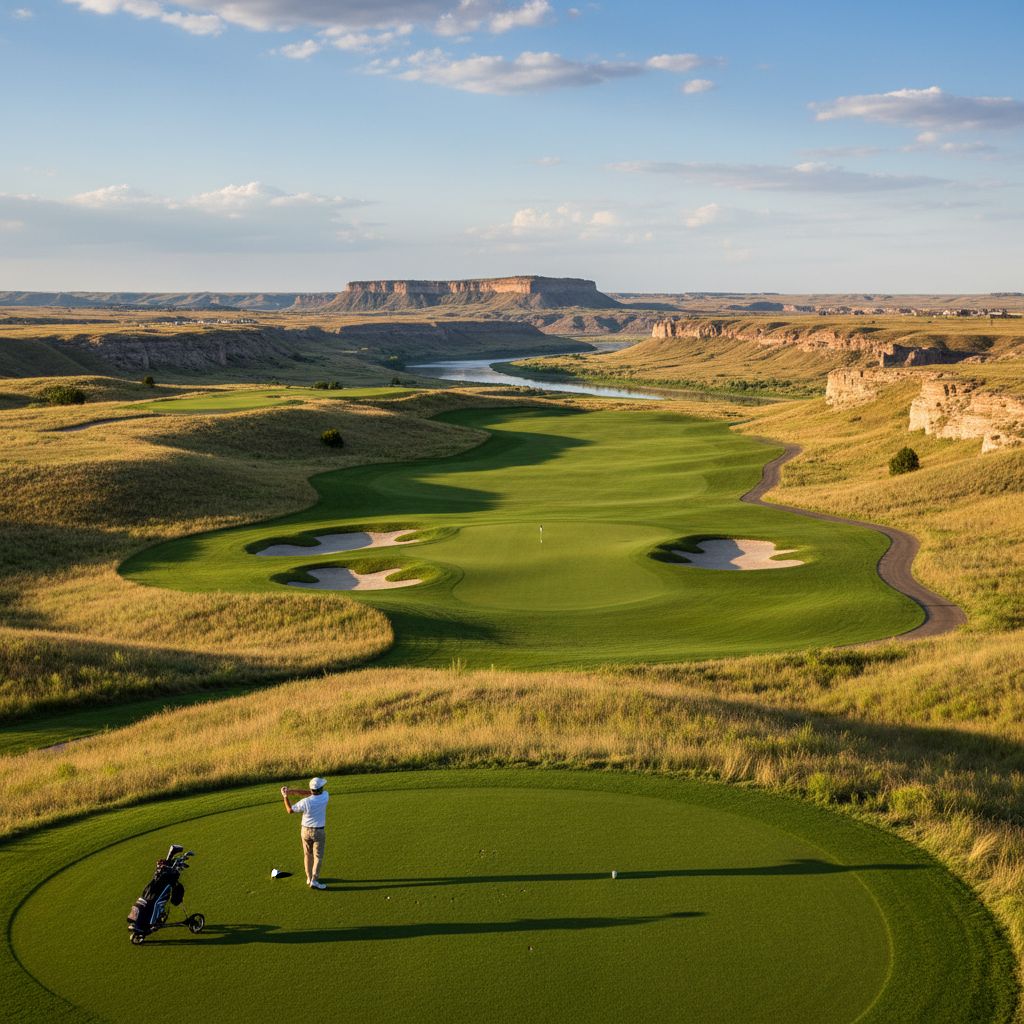 A stunning view of the newly planned private golf club in Nebraska