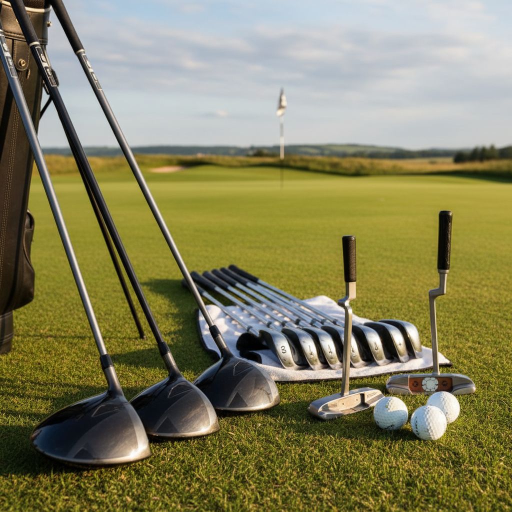 Scottie Scheffler showcasing his golf equipment setup