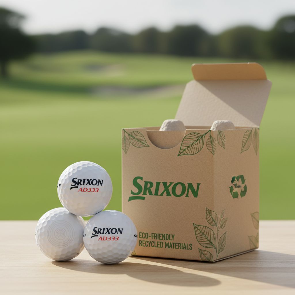 2026 Srixon AD333 golf ball with eco-friendly packaging