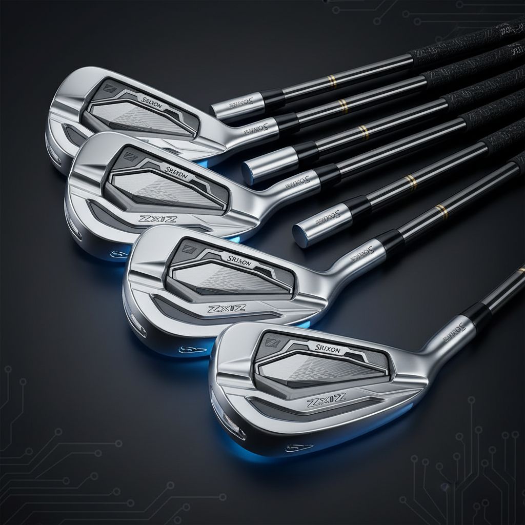 Set of Srixon ZXiR Irons showcasing innovative features
