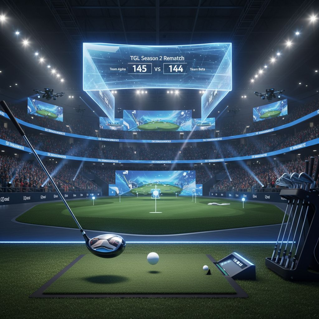 Golf Clubs during the TGL Season 2 opening match