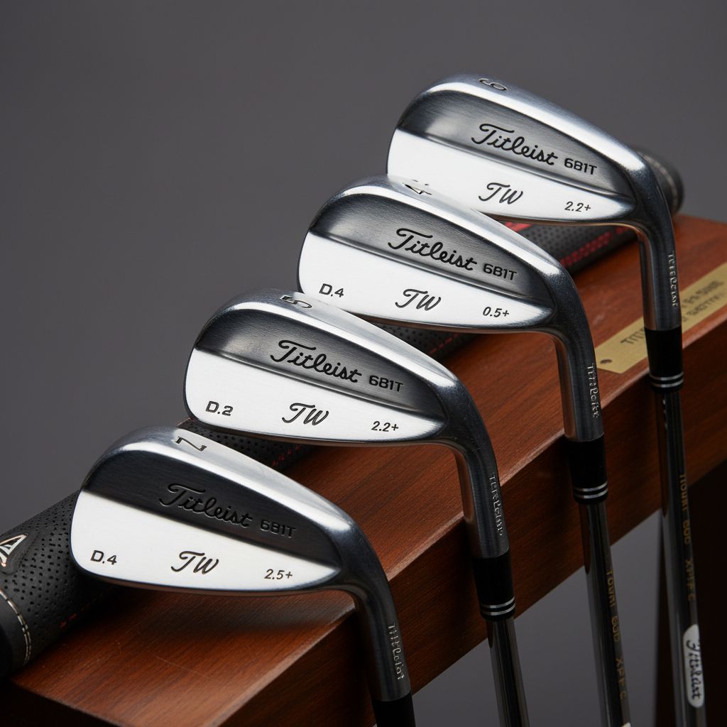 Titleist 681T golf irons used by Tiger Woods