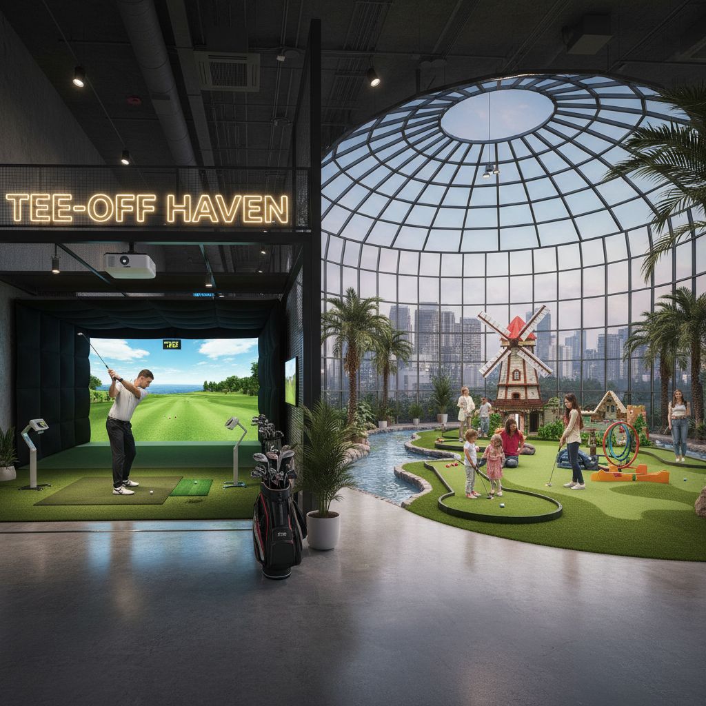 New golf hubs in Austin including PopStroke and Five Iron Golf.