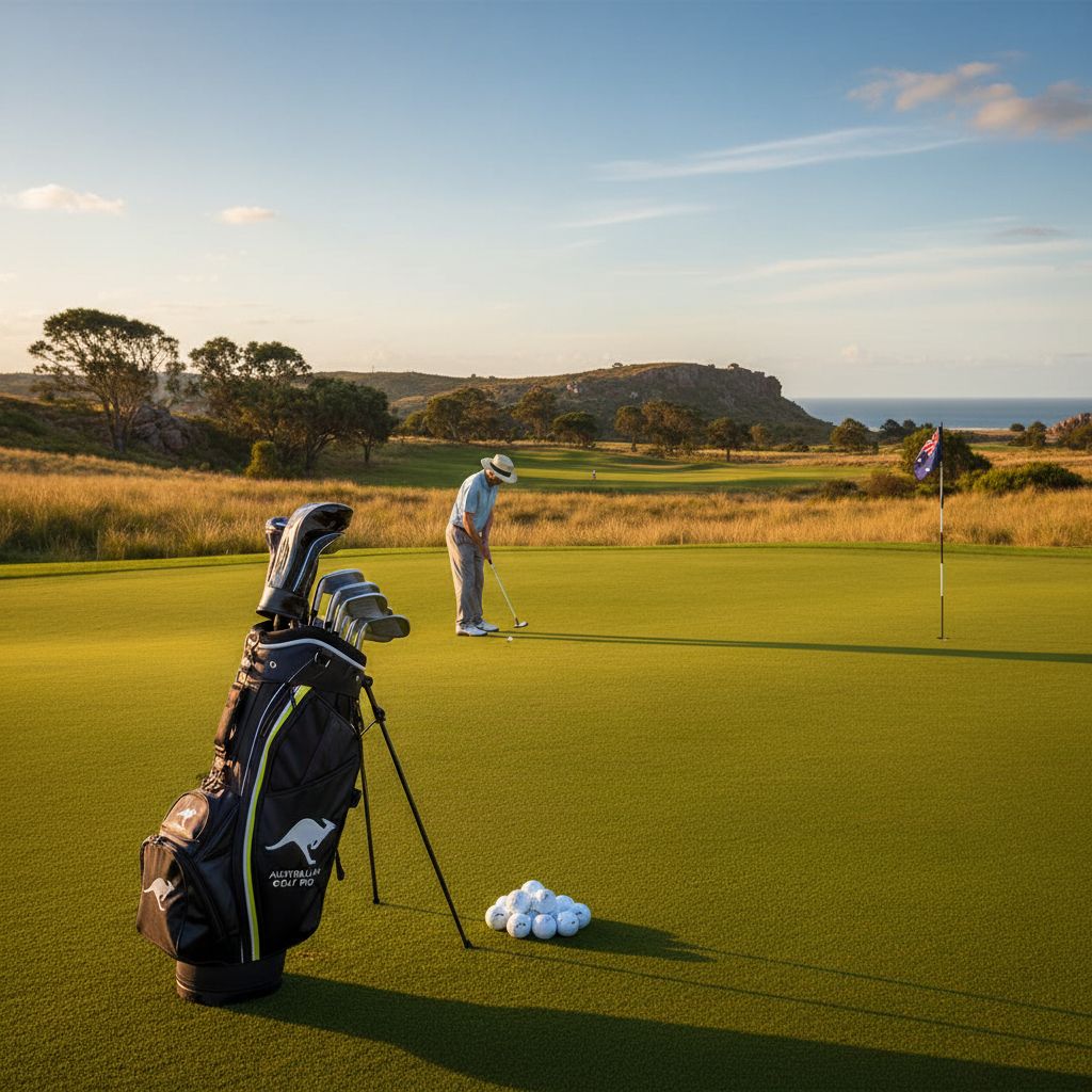 Golf clubs and equipment representing the Australian market