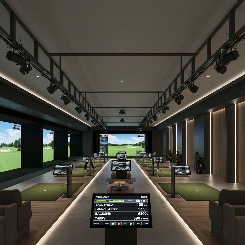 High-performance indoor golf facility in Greenwich