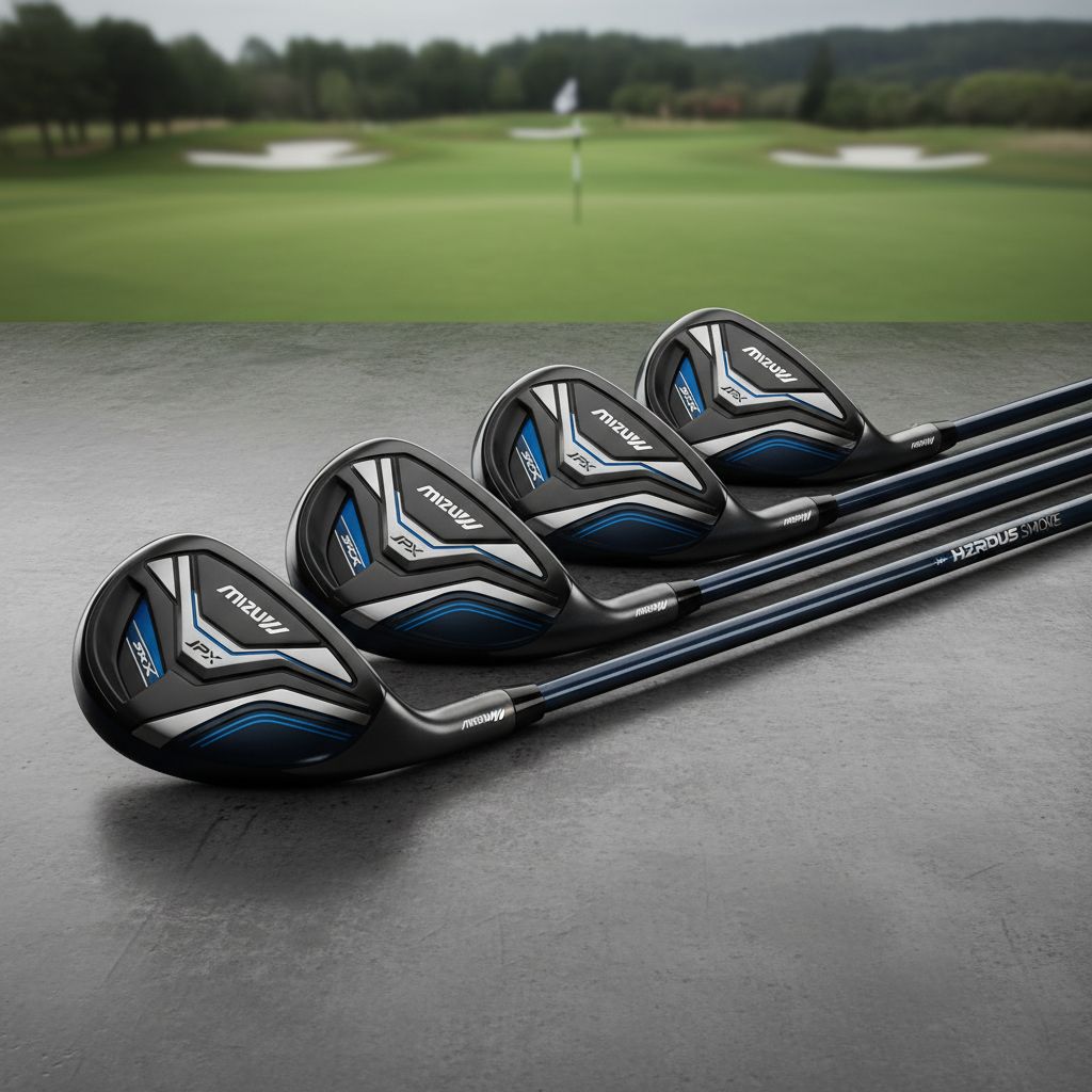 Mizuno JPX ONE Fairway Woods displayed on a green turf