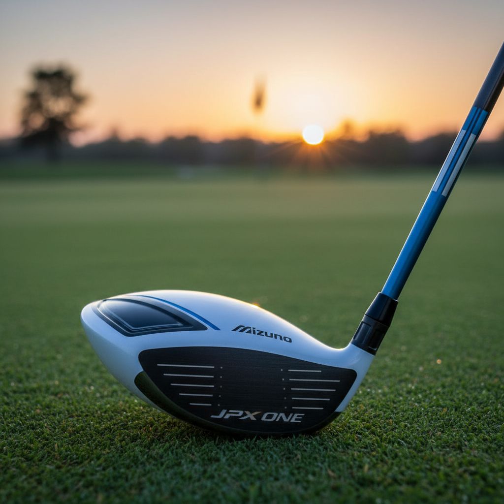 Mizuno JPX One golf driver showcasing advanced technology