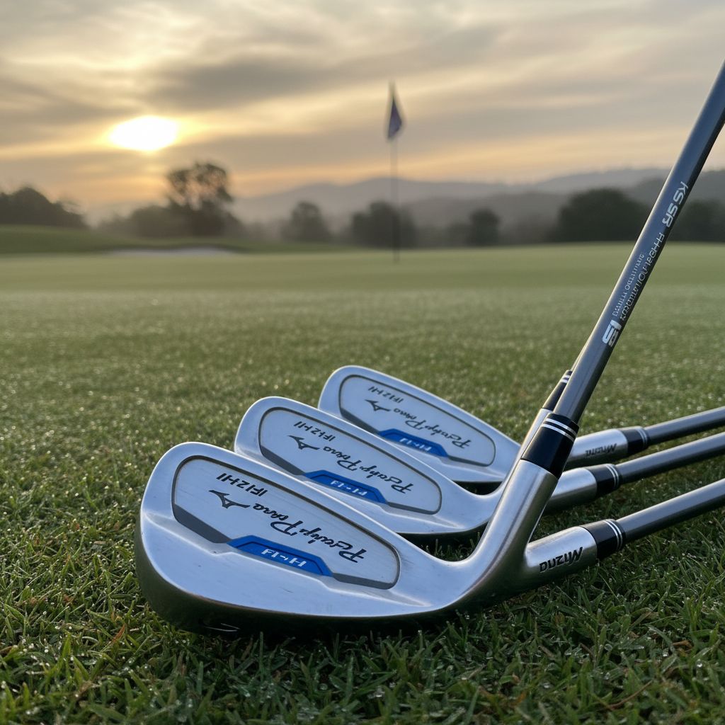 Mizuno Pro Fli-Hi utility irons showcasing a sleek design