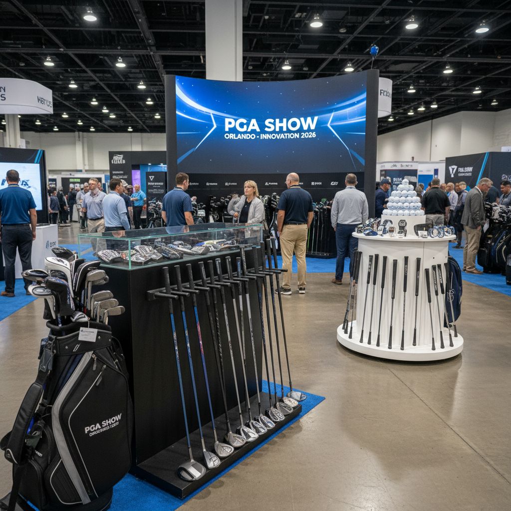 Showcased golf equipment at the 2026 PGA Show