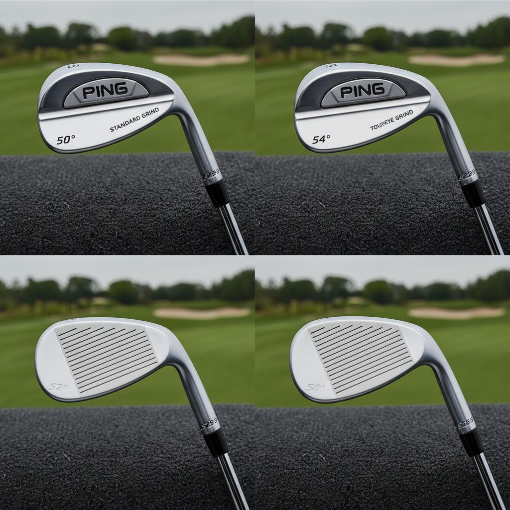 Ping S259 wedges showing their various loft and grind options.