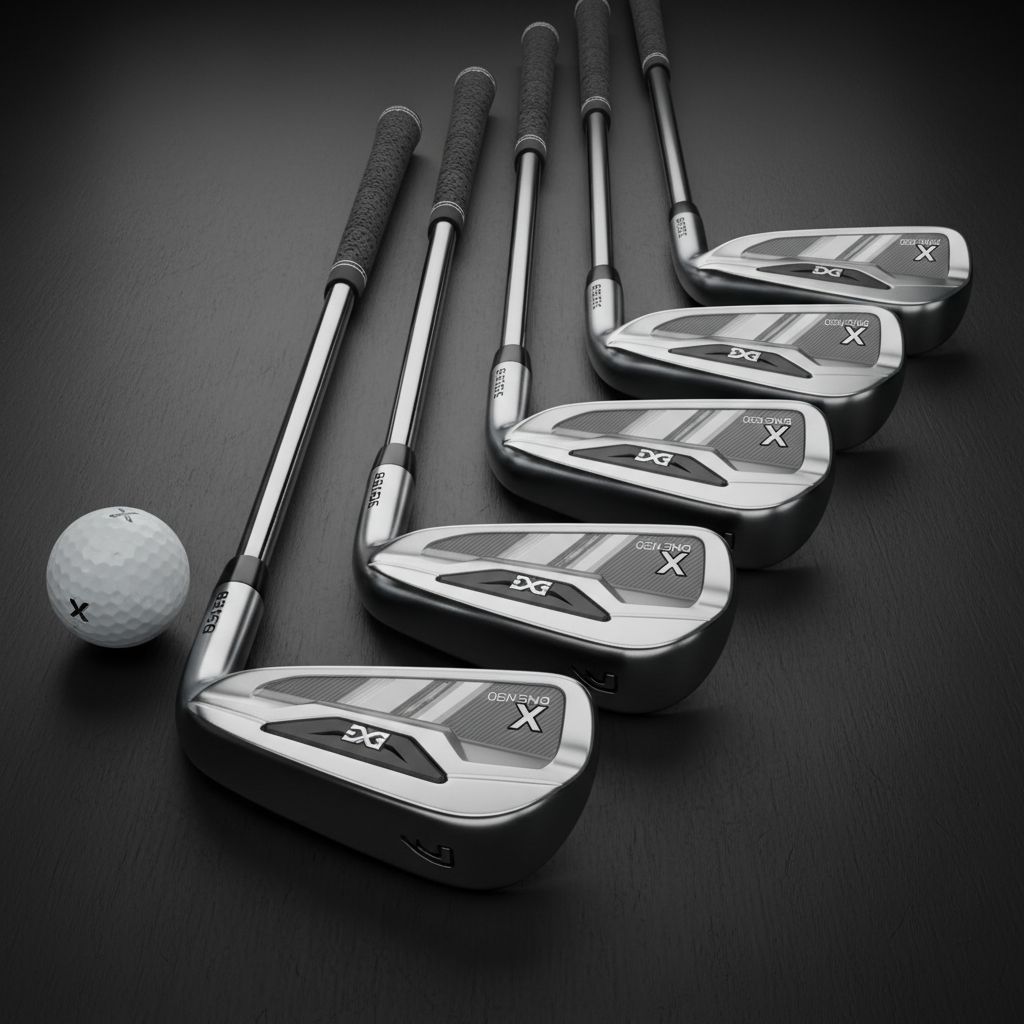 PXG 0311 Gen8 Irons displayed on a golf course