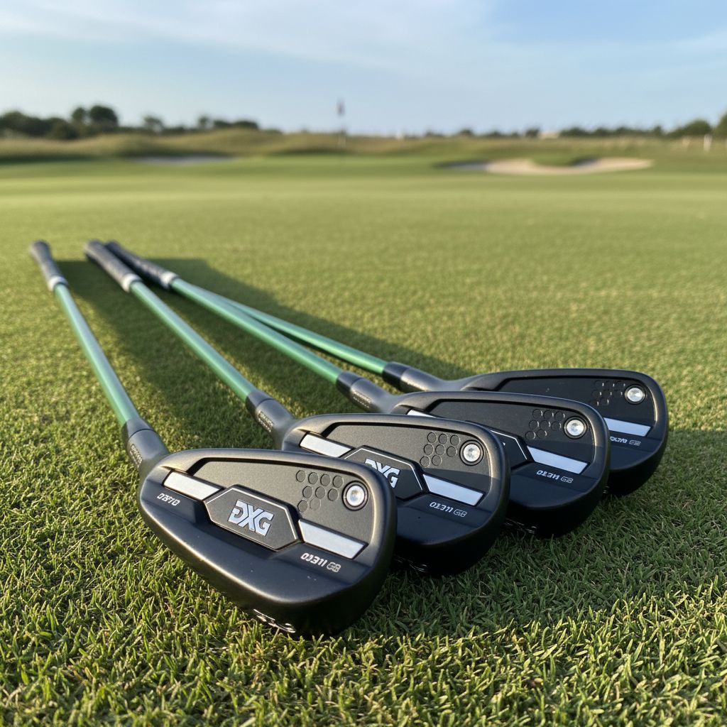 PXG 0311 Gen8 Irons displayed on a golf course