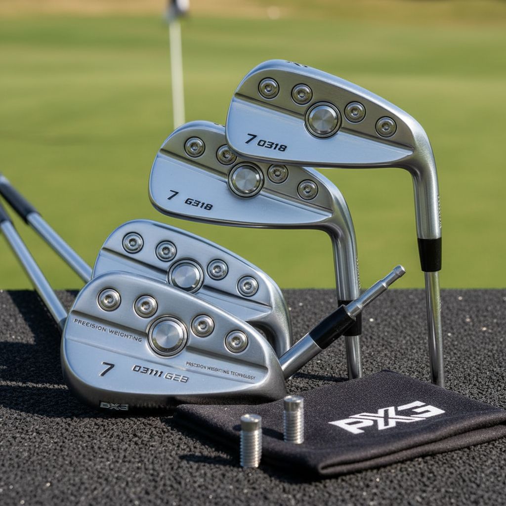 PXG 0311 GEN8 Irons lineup with adjustable weighting