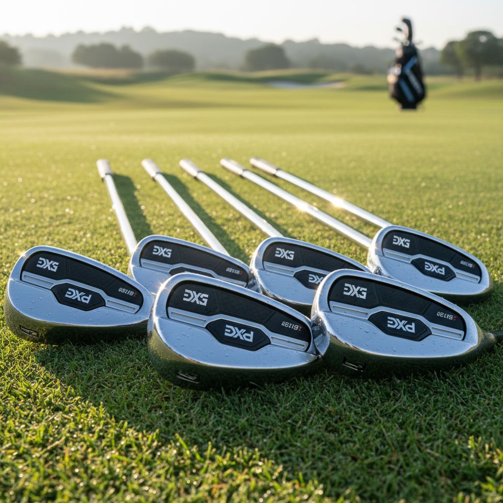 PXG 0311 Gen8 T Irons displayed on a golf course