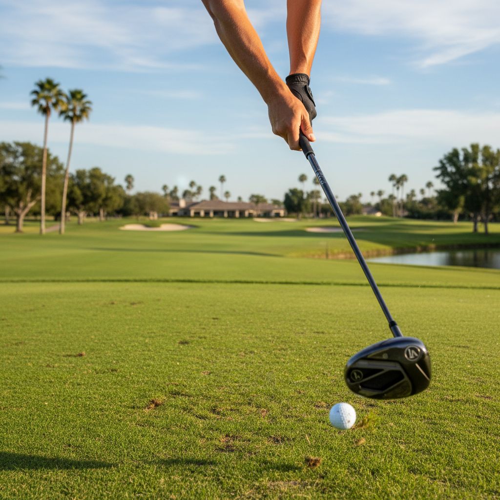 Sergio Garcia putting with LA Golf irons at Bahrain Championship