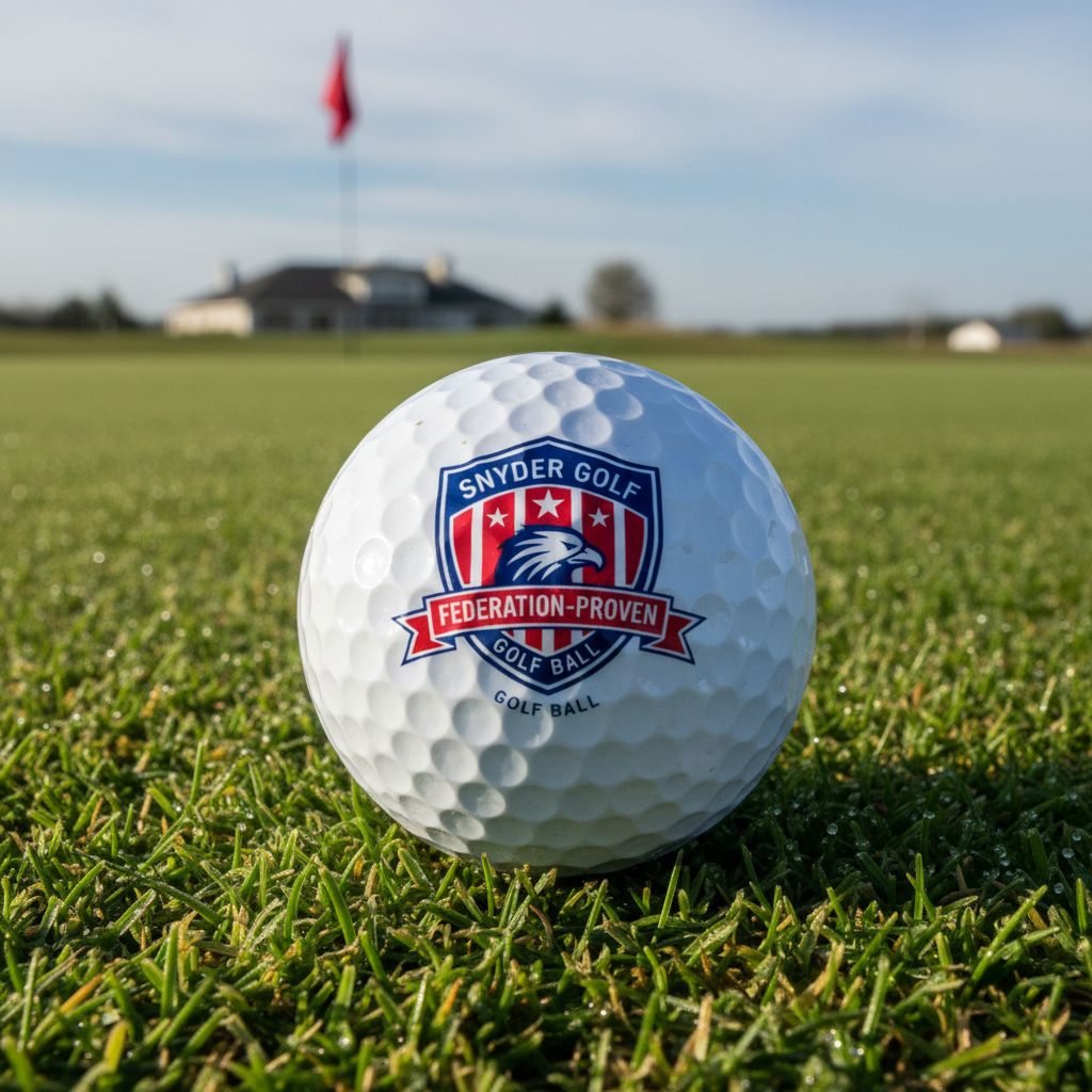 SNYDER GOLF USA showcasing their golf balls at the PGA Show.