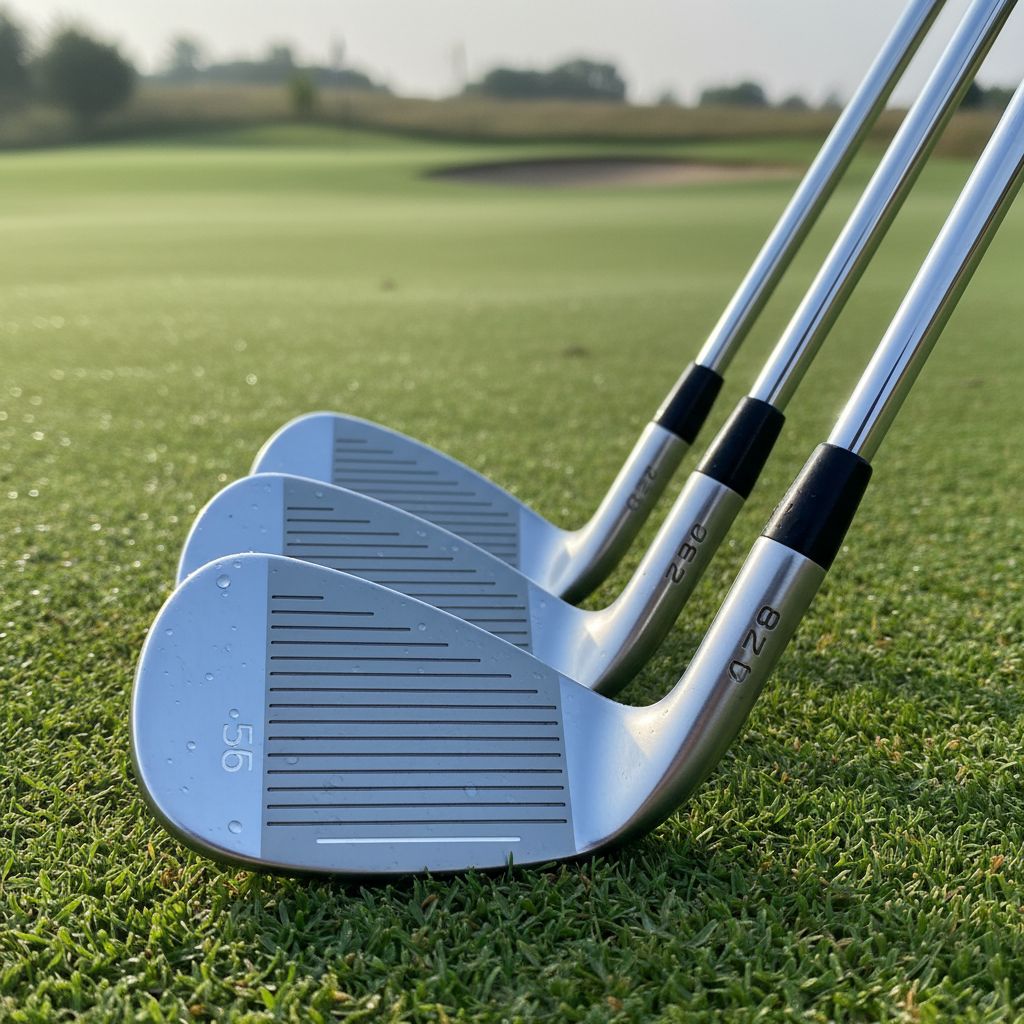 Collection of soft-feeling golf wedges on a field