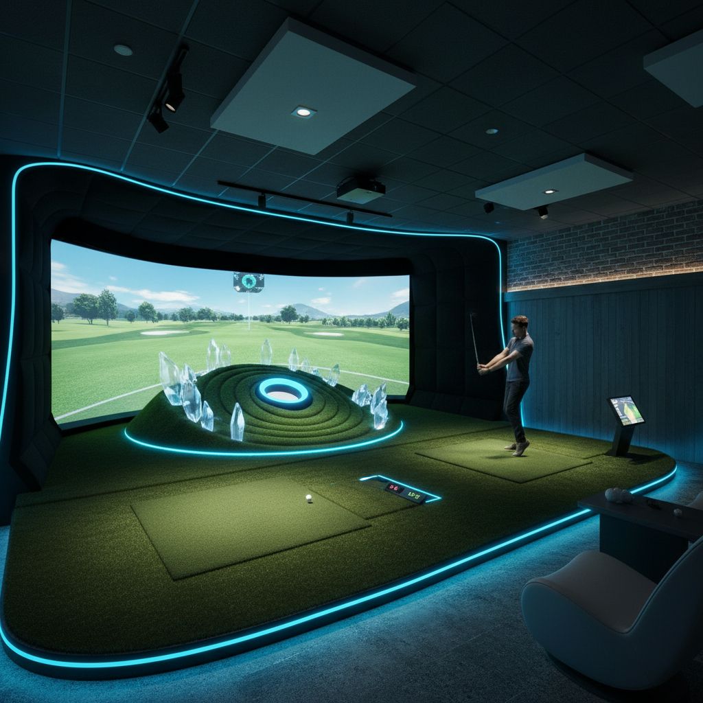 Innovative indoor golf hole designed by Gil Hanse for TGL