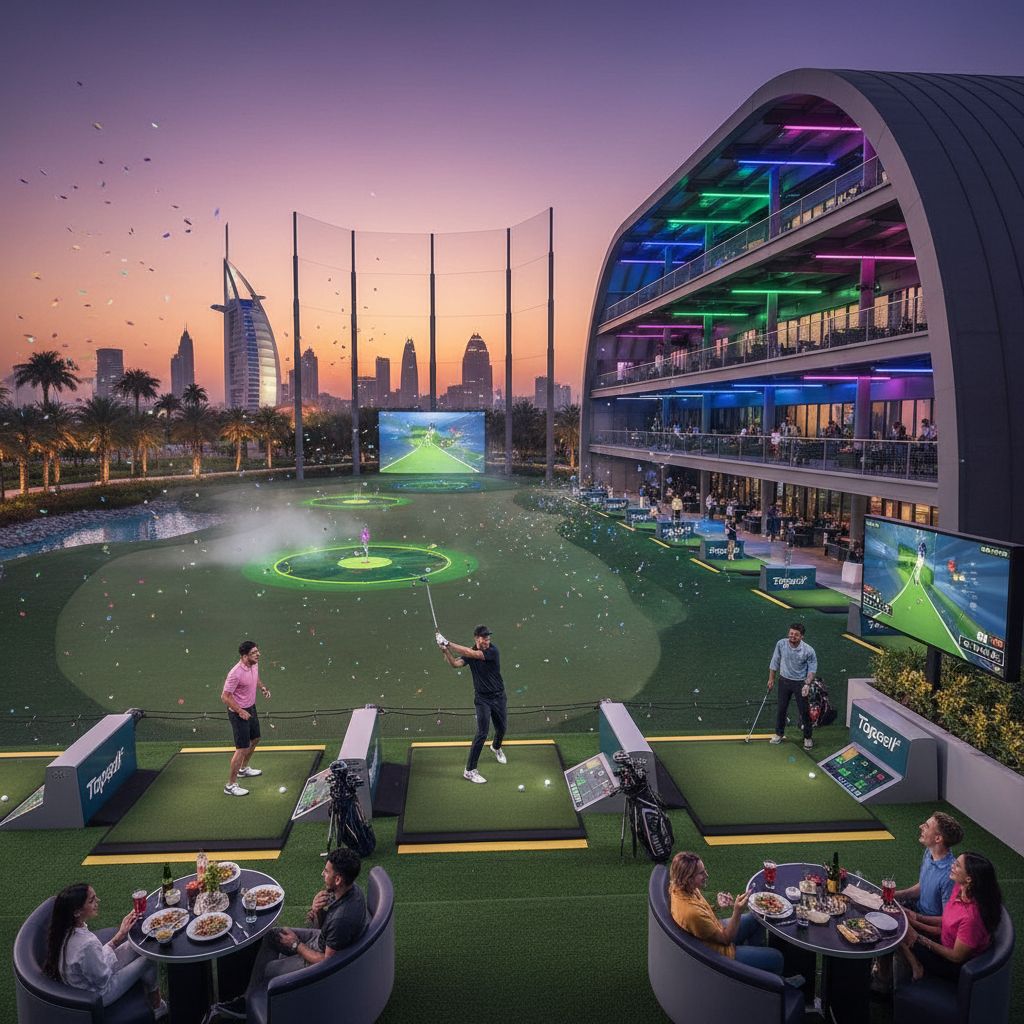 Golf entertainment at Topgolf Dubai