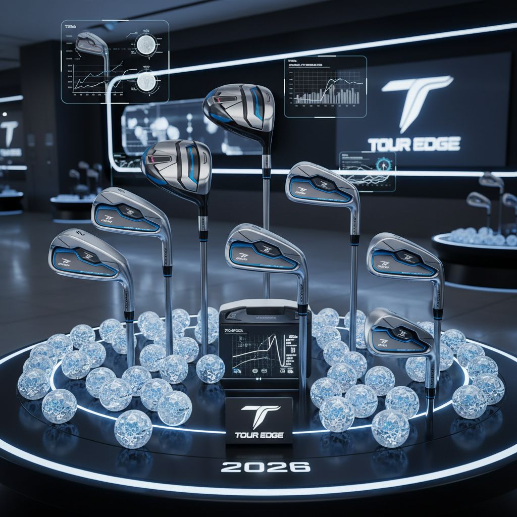 New golf clubs and balls from Tour Edge for 2026