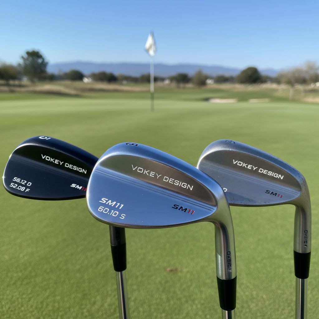 Vokey Design SM11 Wedges displayed on grass