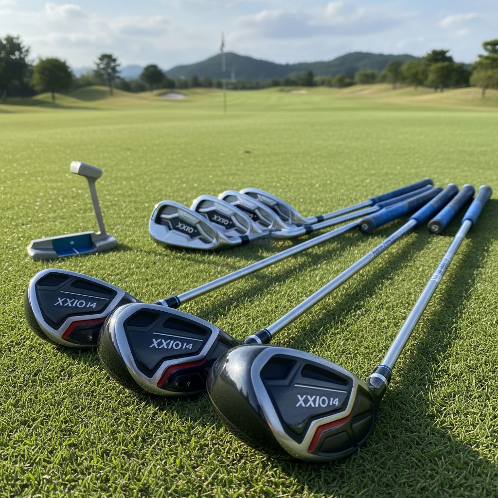 XXIO 14 Series Golf Clubs displayed