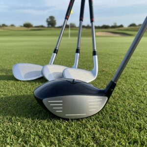 Anthony Kim showcasing his new golf driver and wedges for the 2026 season.