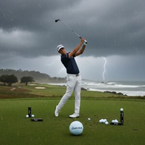 Colin Morikawa winning the AT&T Pebble Beach Pro-Am with TaylorMade TP5x golf balls