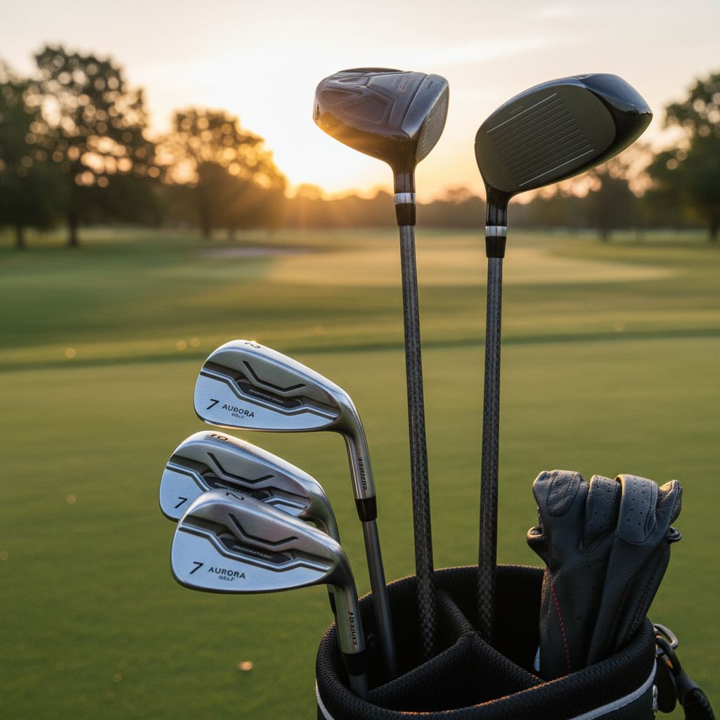 Graphite iron shafts showcasing modern golf club technology