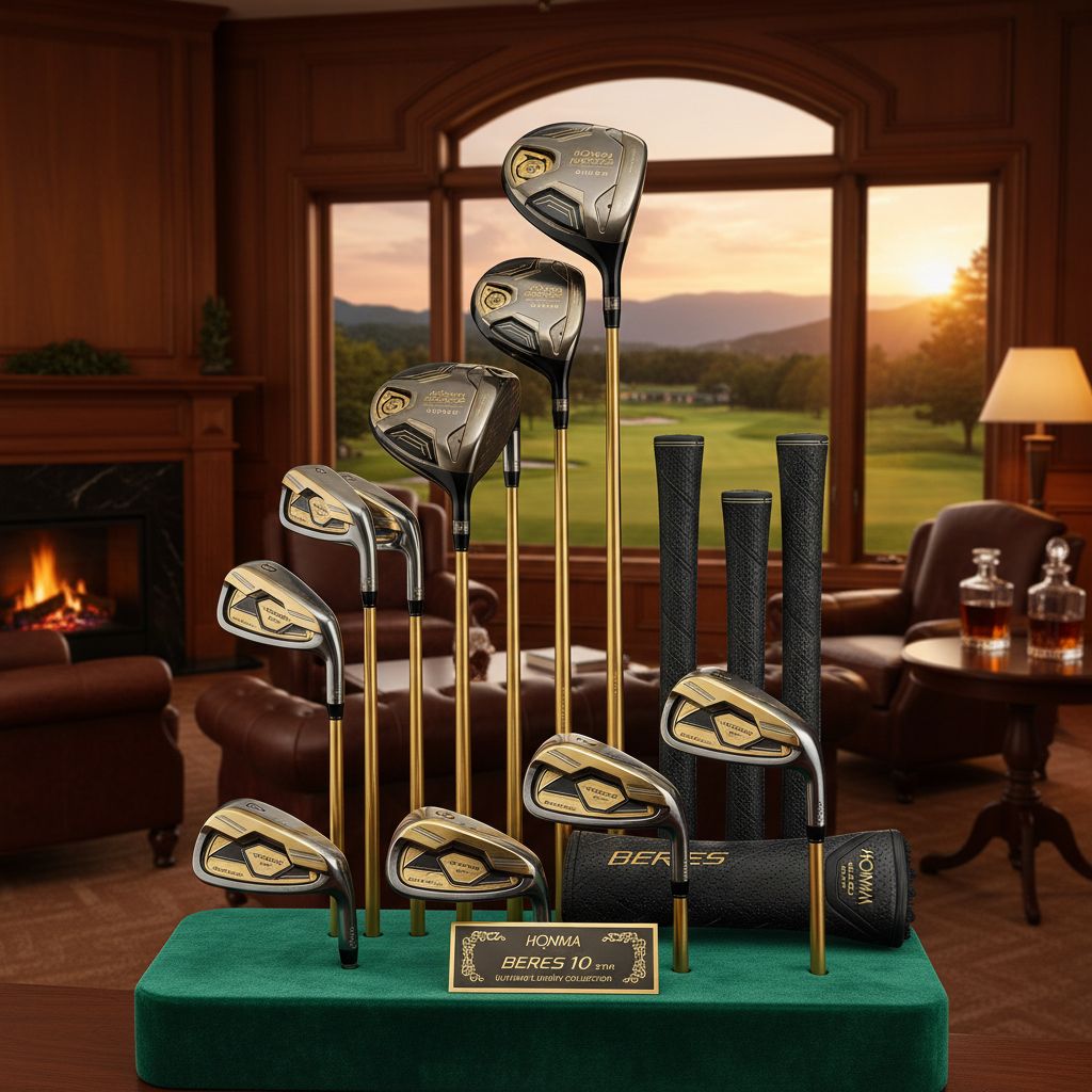 Honma Beres 10 luxury golf clubs on display