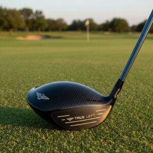 Selection of left-handed golf clubs