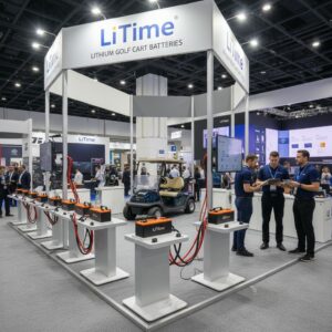 LiTime's lithium battery solutions displayed at GCSAA 2026