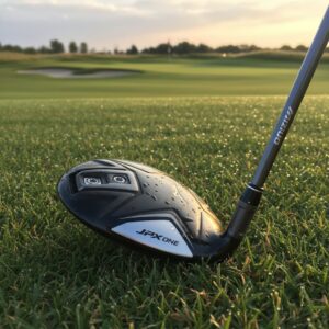 Mizuno JPX One Fairway Wood displayed on golf course grass