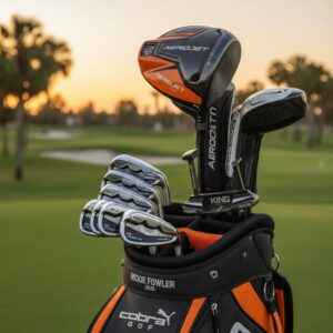 Rickie Fowler with his new golf equipment for the 2026 season