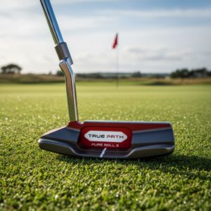 Various TaylorMade Spider Tour X putters displayed on a green