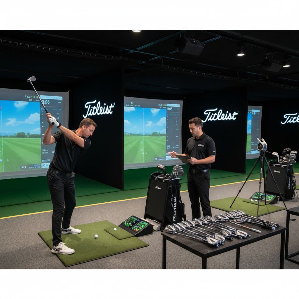 Golfers participating in VIP Irons Fitting at Titleist Performance Centre